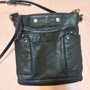 Marc by Marc Jacobs Dark Leather Crossbody Bag